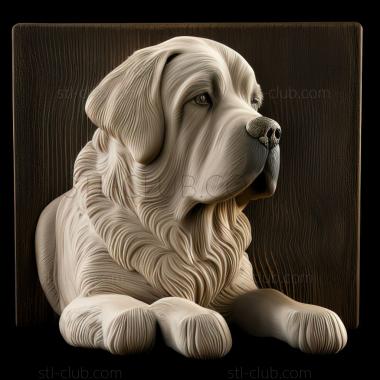 3D model st Pyrenean Mastiff dog (STL)